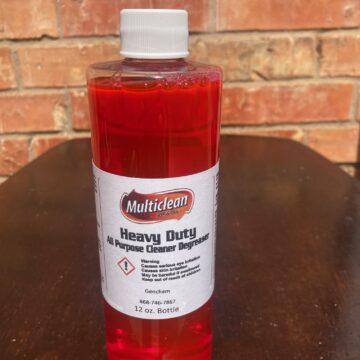 Heavy Duty All Purpose Cleaner Degreaser - Case of Twenty Four 12 oz Bottles